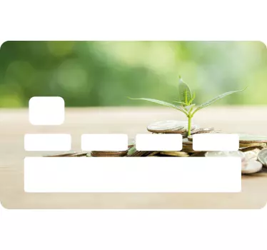 Credit card sticker for contemporary payment card - TenStickers