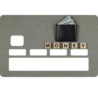 Credit card sticker wallet cash card - TenStickers