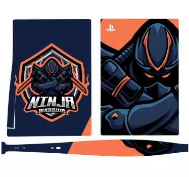 Angry ninja gaming Playstation decal - TenStickers