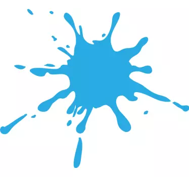 Splash color blue vinyl wall art - TenStickers