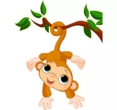 Baby Monkey Kids Decal - TenStickers