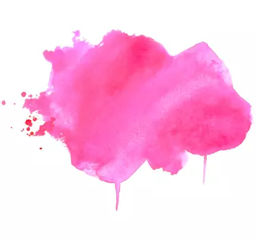 Pink splash spot  abstract Sticker - TenStickers
