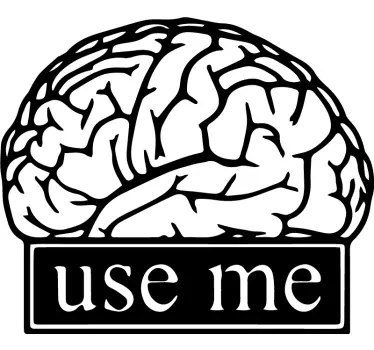 Object sticker brain boosting message - TenStickers