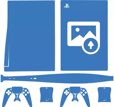 Customised photo design ps5 sticker - TenStickers