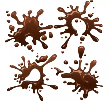 Chocolate splash drink wall decal - TenStickers