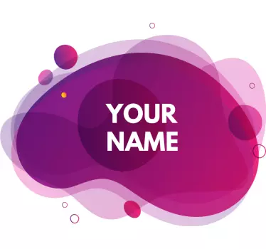 Customisable sticker customizable colorful shapes - TenStickers