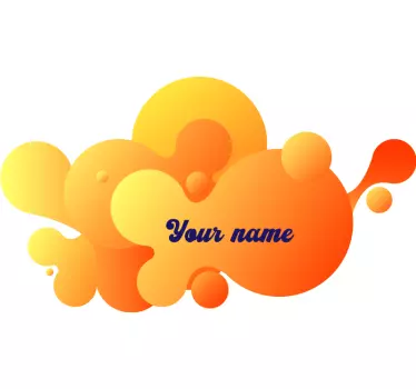 Urban decal colorful bubble pattern - TenStickers