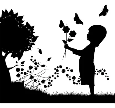 Meadow Sunset Wall Sticker - TenStickers