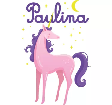 Wall sticker custom unicorn art - TenStickers