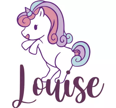 Wall sticker adorable unicorn illustration - TenStickers