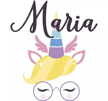 Wall stickers for kid unicorn personalized charm - TenStickers