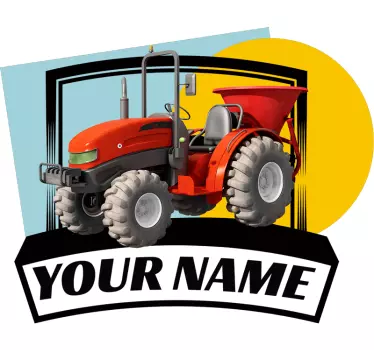 Object sticker custom tractor design - TenStickers