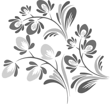 Simple Filigree Sticker - TenStickers