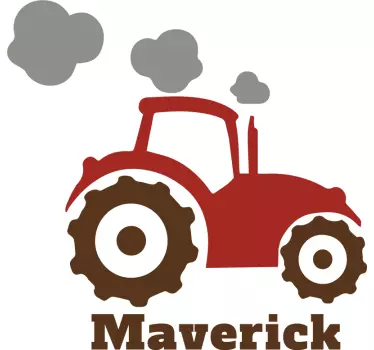 Vehicle sticker tractor silhouette design - TenStickers