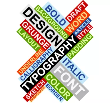 Typography Concepts Text Wall Sticker - TenStickers