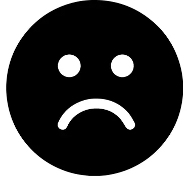 Sad face people decals - TenStickers