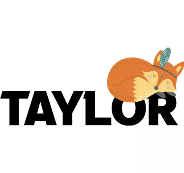 Wall stickers for kid sleeping fox design - TenStickers