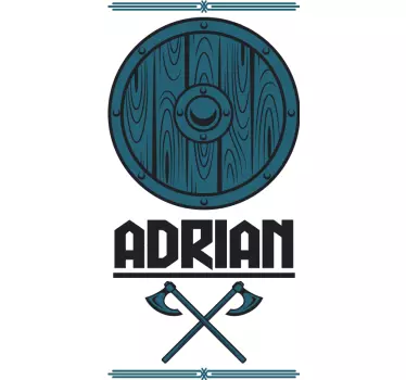 Location sticker personalized crest emblem - TenStickers