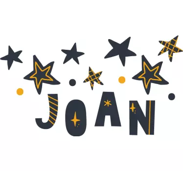 Wall stickers for kid custom star design - TenStickers