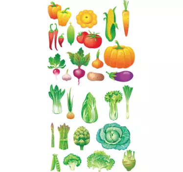 Vegetable Decal Collection - TenStickers