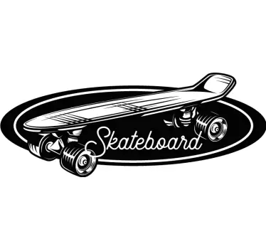 Skate board logo wall decal - TenStickers