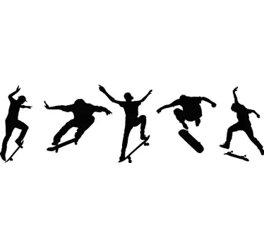 5 skateboards wall decor - TenStickers