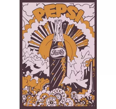 Vintage soda artwork object sticker - TenStickers