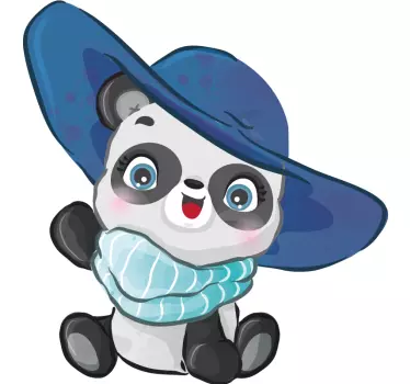 Wall stickers for kid happy panda character - TenStickers