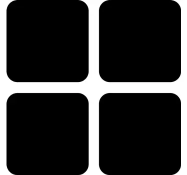 Square basic pattern wallpaper sticker - TenStickers