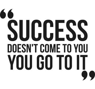 Success great design inspirational quote stickers - TenStickers
