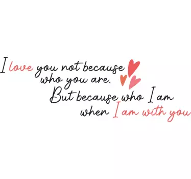 Loving quotes wallpaper decal - TenStickers