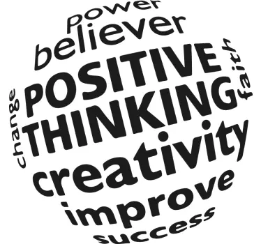 Power believer improve inspirational quote sticker - TenStickers