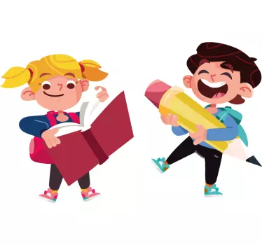 Beautiful children’s room back to school Wall Sticker - TenStickers