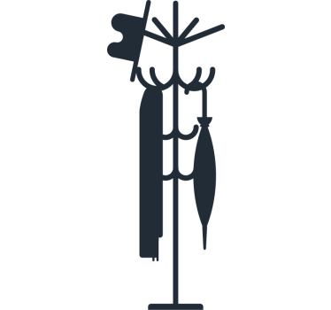 Classical coat hanger decals - TenStickers