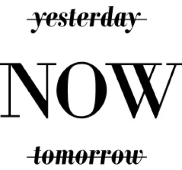 Yesterday tomorrow now inspirational quote stickers - TenStickers