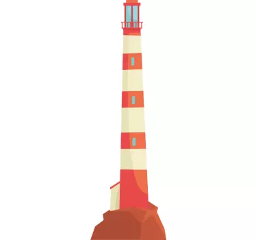 Kids long lighthouse  marine decal - TenStickers