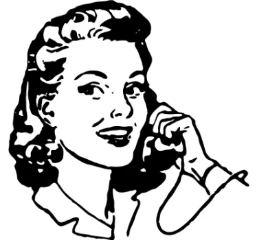 Vintage Woman Sticker - TenStickers