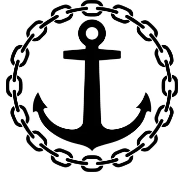 Object sticker anchor with chain - TenStickers