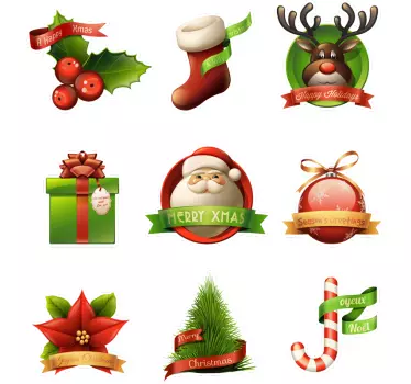 Christmas Spirit Stickers - TenStickers