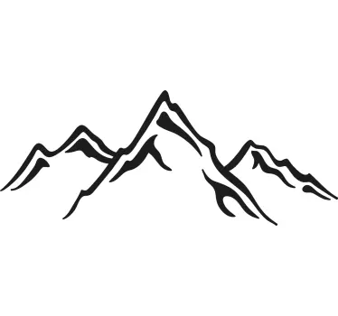 Big size of mountain design nature stickers - TenStickers