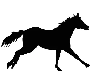 Running horse wallpaper sticker - TenStickers