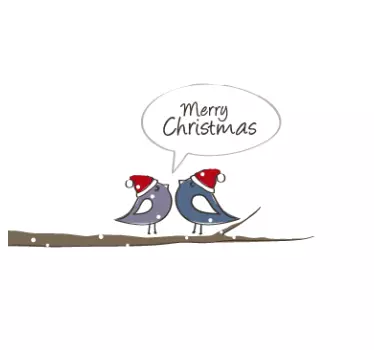 Merry Christmas Decorative Sticker - TenStickers