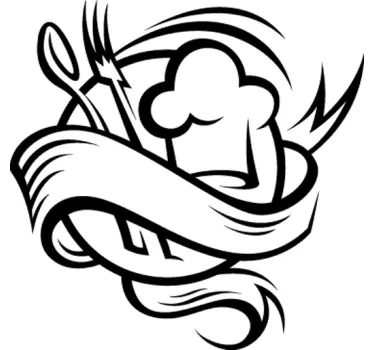 Cooking Utensils Kitchen Sticker - TenStickers