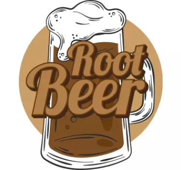Cuisine wall sticker root beer design - TenStickers