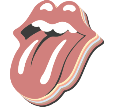 Object sticker bold lips expression - TenStickers