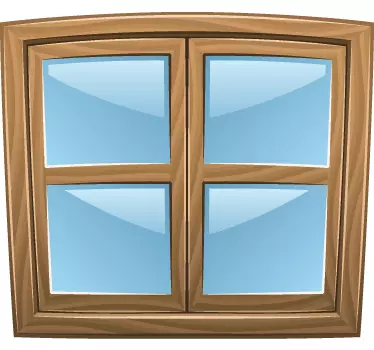 Closed windows sticker - TenStickers