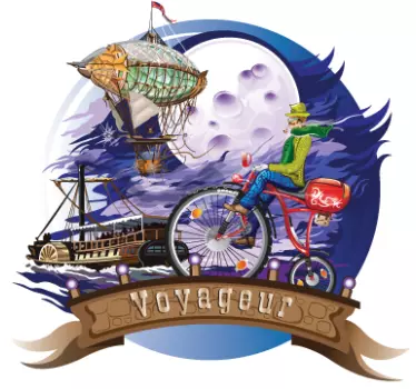 Classic Voyageur Decorative Decal - TenStickers