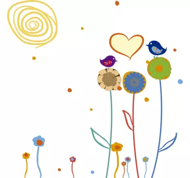 Kids Idyllic Garden Wall Sticker - TenStickers