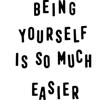 Self love message quote wall decal - TenStickers