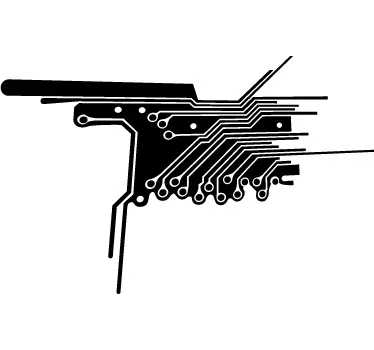 Electronic Circuit Wall Sticker - TenStickers